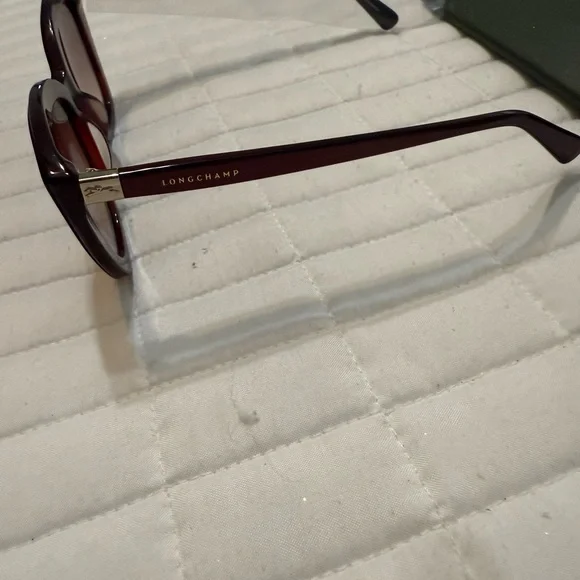 Longchamp Burgundy Women's Sunglasses - Picture 3 of 6